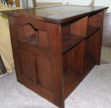 Architects table / bookcase restored after cleaning and waxing
